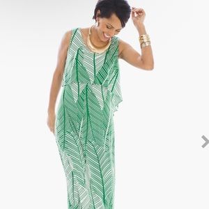 CHICOS Palm Maxi Dress